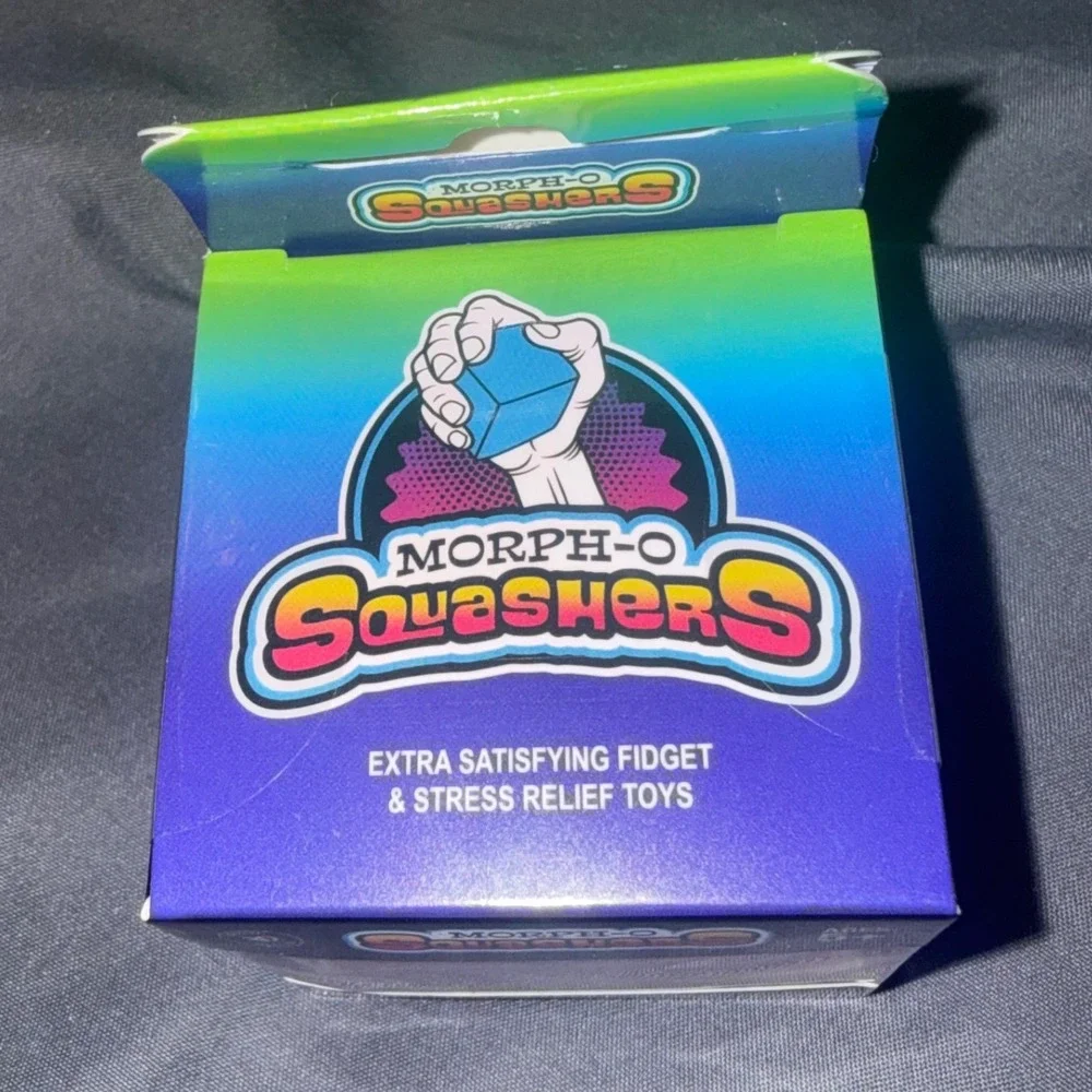 Morph-O Squashers Pink Glow in the Dark Extra Strong Squishy Cube Fidget Toy